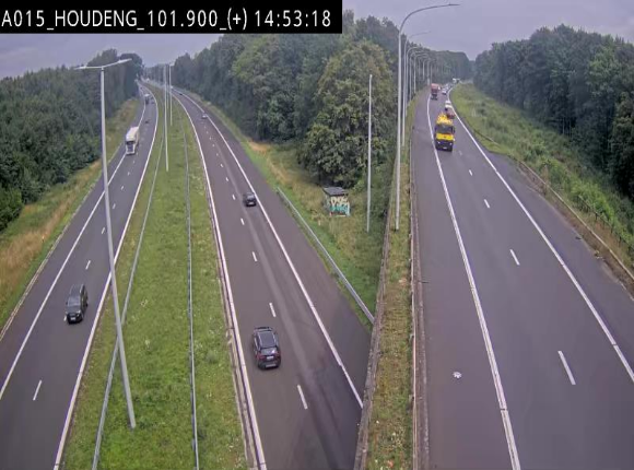 Webcam autoroute Belgique - Houdeng-Goegnies - Jonction E19/E42 direction Tournai/Mons - BK 101.85