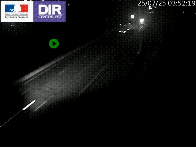 Caméra de circulation à Saint-Priest à la jonction entre l'A43 et l'A46 en direction de Marseille