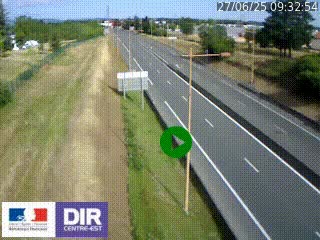 Webcam à Mably, à proximité de Roanne en direction de Moulins sur la N7