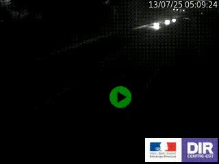 Caméra autoroutière sur l'A47 à hauteur de Givors, a proximité de Lyon. La webcam est orientée vers Lyon