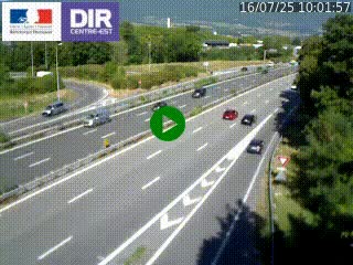 Caméra routière à hauteur de la sortie 15 Chambéry-centre au PK 4,103 en direction d'Albertville