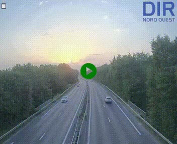 Webcam sur le périphérique de Caen (N814) à l'est de la ville, à Mondeville hauteur de la sortie 2, Presqu'île-Rives de l'Orne, au bout de l'autoroute A13