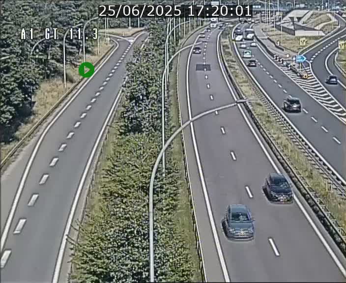 Traffic live webcam Luxembourg Senningerberg - A1 direction Allemagne - BK 11.3