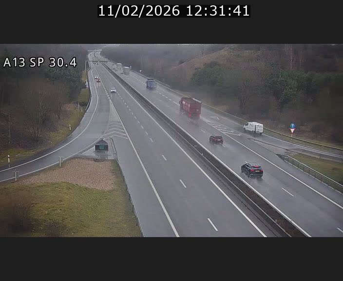 Traffic live webcam Luxembourg Altwies - A13 direction Luxembourg-ville - BK 30.4