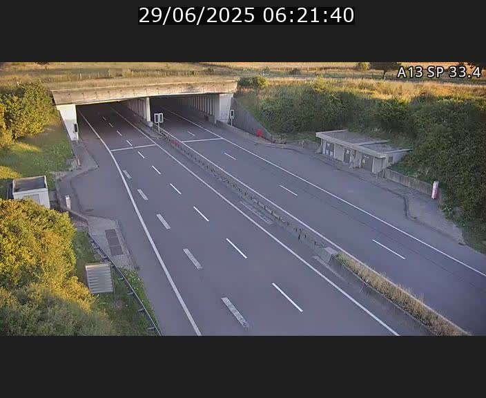 Webcam trafic sur A13 à hauteur d'Altwies en direction de Mondorf-les-bains et en provenance de l'Allemagne