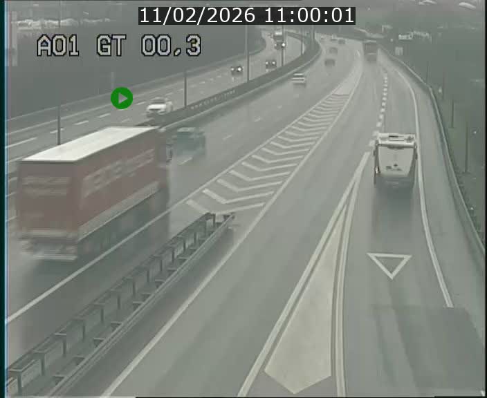 Traffic live webcam Luxembourg Croix de Gasperich - A1 direction Kirchberg - BK 0.3