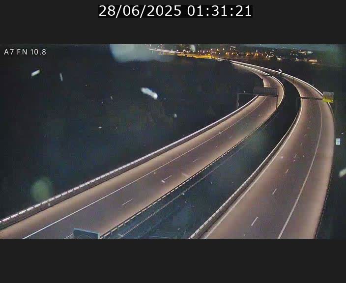 Caméra trafic Luxembourg - A7, Tunnel Gousselerbierg, sortie sud, direction rond-point Lorentzweiler (BK 10.8)