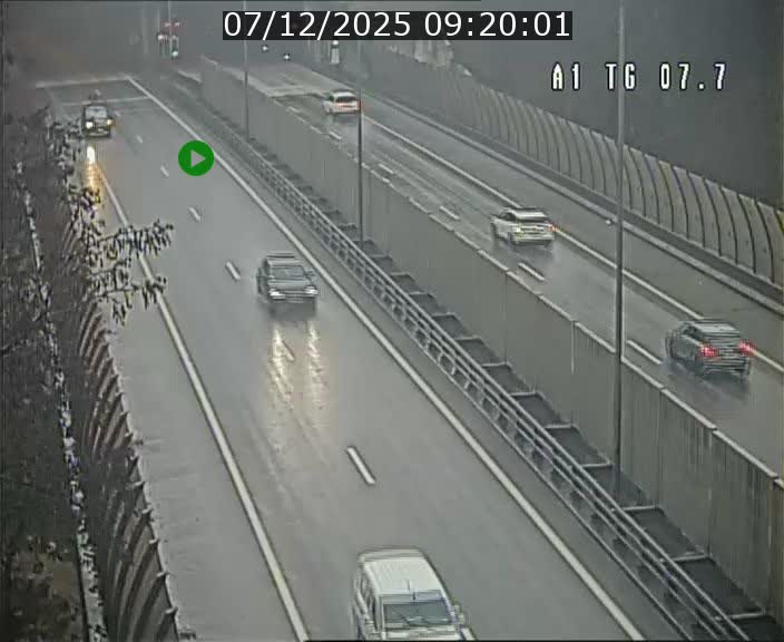 Traffic live webcam Luxembourg Kirchberg - A1 direction Luxembourg-ville - BK 7.7