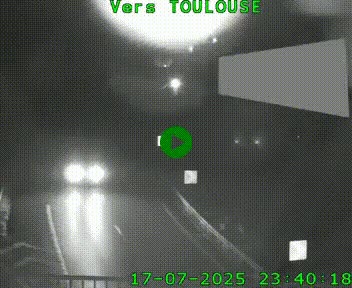 Caméra routière sur l'autoroute A20 à Noailles, en périphérie de Brive-la-Gaillarde. Vue orientée vers Toulouse