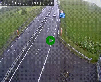 Caméra autoroute A75 à hauteur du col de la Fageole en direction de Clermont-Ferrand