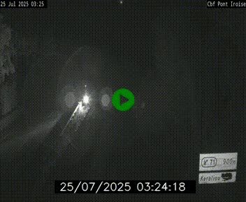 Webcam sur la N165 après le Pont de l'Iroise, à l'entrée de Brest