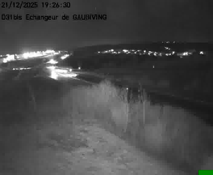 Dispositif d’observation sur D31bis (France) à Gaubiving, en direction de Sarreguemines, offrant une visualisation fiable des conditions de circulation.