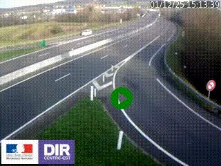 Webcam routière sur la RN6 à Auxerre, à hauteur de la sortie Monéteau, en direction de l'A6 (Gurgy)