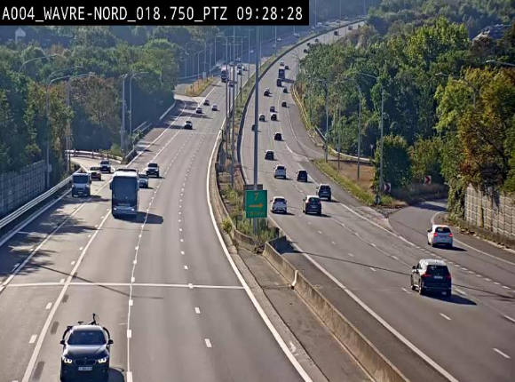 Webcam traffic E411(A4) - BK 18.7 - Bierges (Wavre Nord)