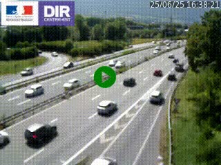 Caméra routière à hauteur de la sortie 15 Chambéry-centre au PK 4,103 en direction d'Albertville