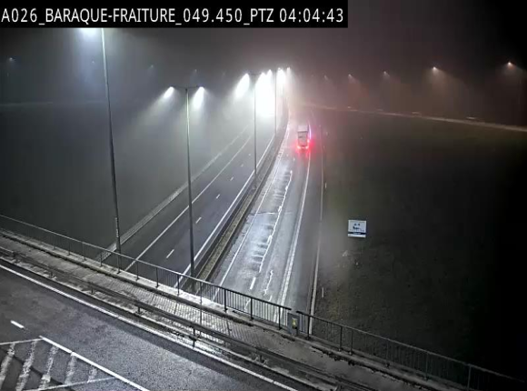 Webcam à la Baraque de Fraiture à la jonction entre l'E25 et la N89 à hauteur de Vielsalm