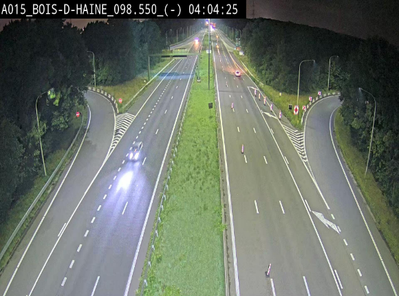 Webcam autoroute Belgique - Bois d'Haine - E42 - BK 98.6