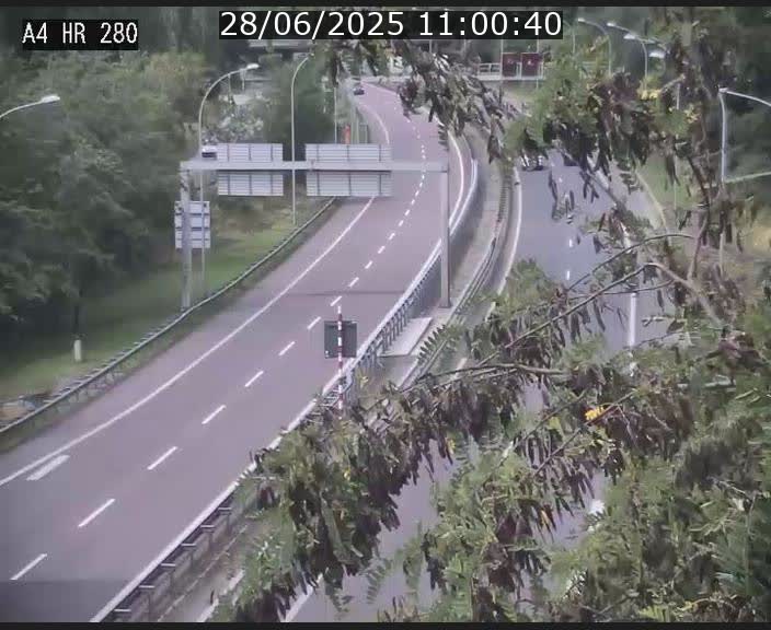 Webcam traffic A4 Luxembourg - BK 0.2 - P+R Bouillon (direction Luxembourg)