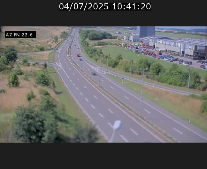 Caméra trafic Luxembourg - A7, Colmar-berg direction Mersch