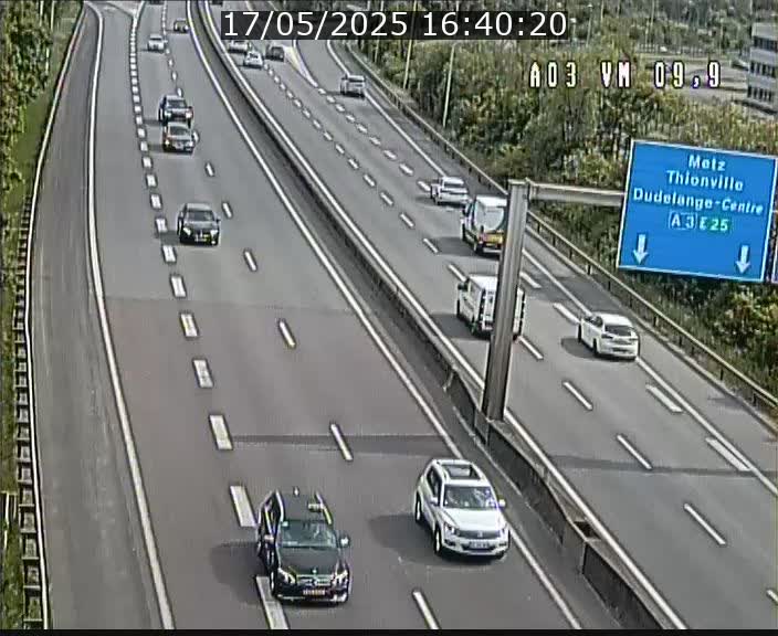 Webcam Autoroute à la Croix de Bettembourg - A3 - BK 9.9 - direction France