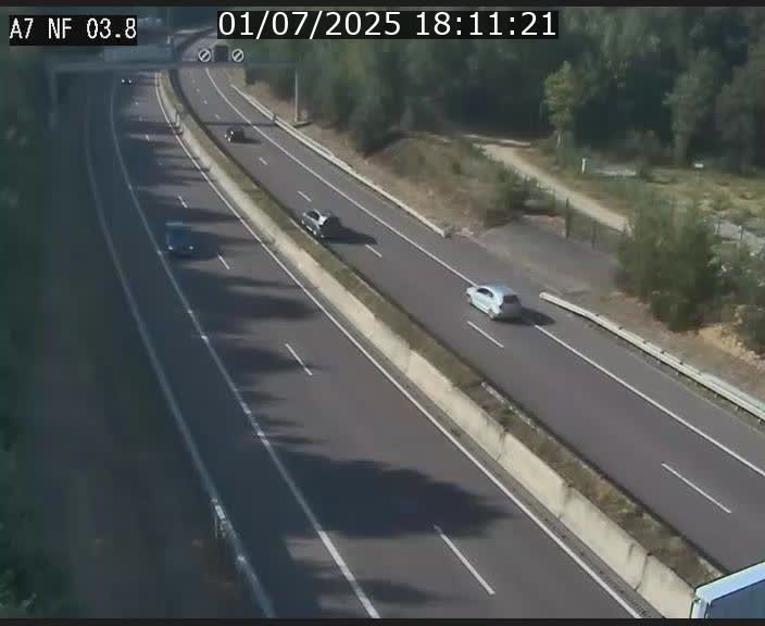 Webcam autoroute A7 au Luxembourg à la sortie du Tunnel Stafelter vers le Nord