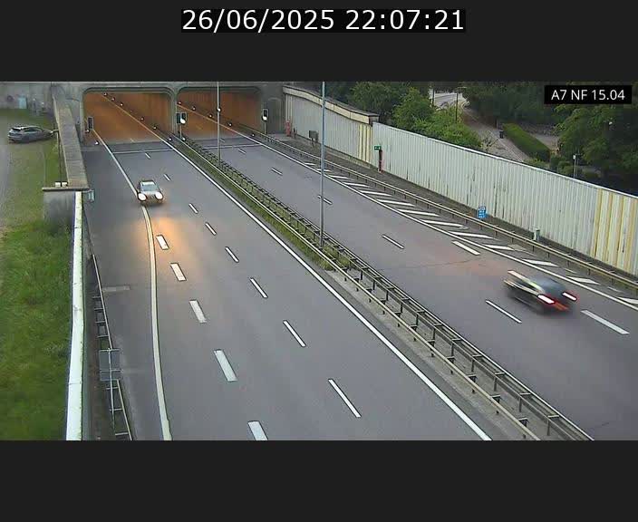 Caméra trafic Luxembourg - A7, Tunnel Mersch, entrée sud, direction Ettelbruck