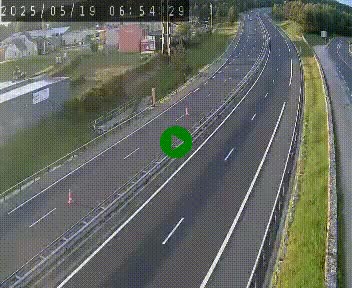 Caméra autoroute A75 à hauteur du col du rocher blanc en direction de Montpellier