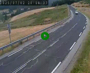 Webcam routière au niveau du col de la Chavade en Ardèche, sur la N102 à 1266 mètres d'altitude