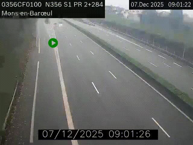 Webcam à l'entrée de Lille en direction du périphérique, à proximité de Mons-en-Baroeul sur la N356