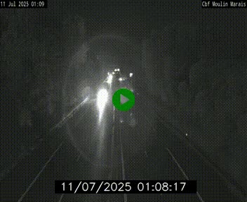 Webcam sur le périphérique de Nantes (N844) entre la Porte de Saint-Luce et la Porte d'Anjou, à l'est de la ville