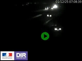Webcam routière sur la RN6 à Auxerre, à hauteur de la sortie Monéteau, en direction de l'A6 (Gurgy)