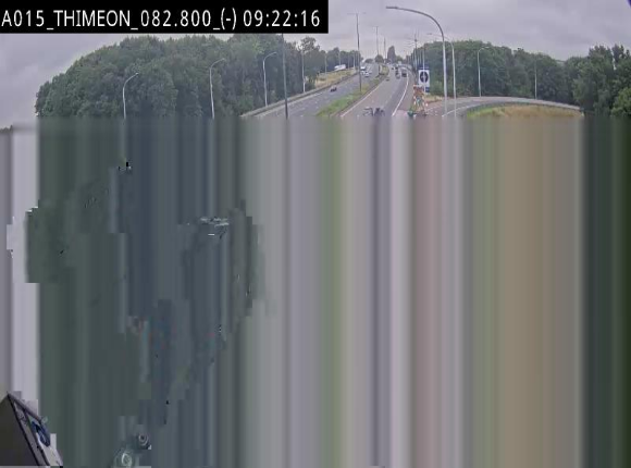 Caméra trafic Belgique - Thiméon - E42, jonction avec A54 (E420) direction La Louvière/Charleroi - BK 82.82