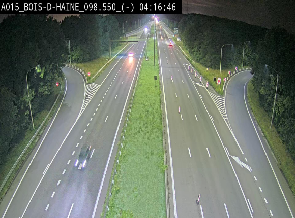 Webcam autoroute Belgique - Bois d'Haine - E42 - BK 98.6