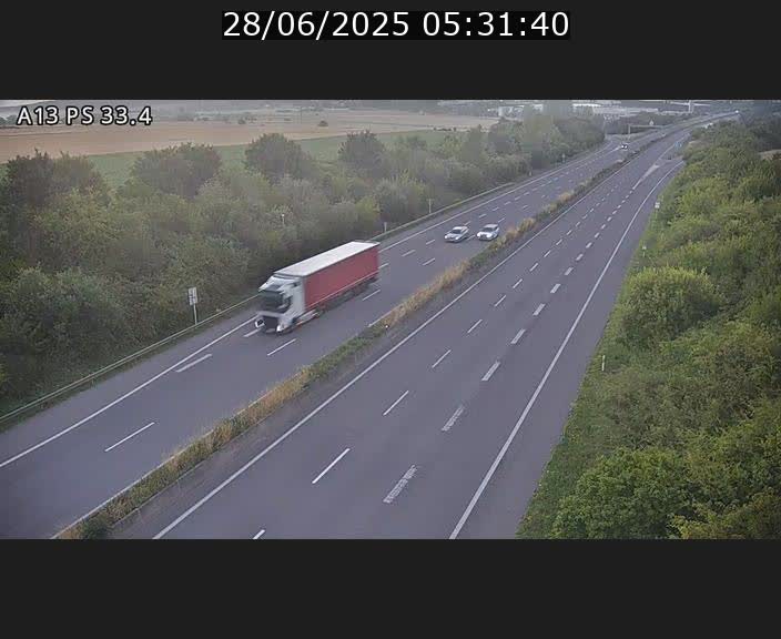 Webcam trafic sur A13 à hauteur de Mondorf-les-Bains en direction d'Altwies