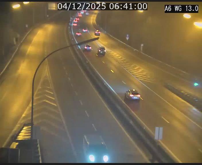 Traffic live webcam Luxembourg Mamer - A6 - BK 13 - direction Luxembourg/France/Allemagne