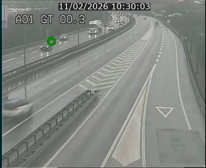 Traffic live webcam Luxembourg Croix de Gasperich - A1 direction Kirchberg - BK 0.3