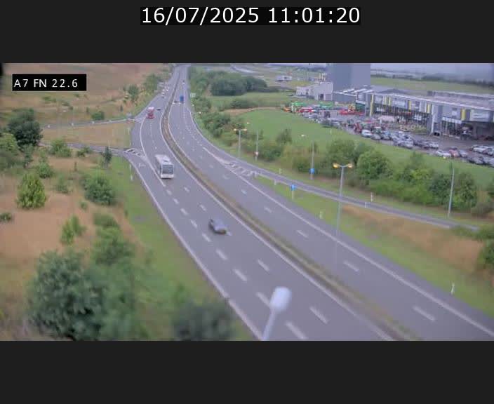 Caméra trafic Luxembourg - A7, Colmar-berg direction Mersch