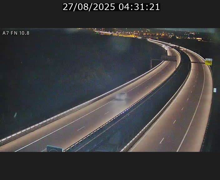 Caméra trafic Luxembourg - A7, Tunnel Gousselerbierg, sortie sud, direction rond-point Lorentzweiler (BK 10.8)