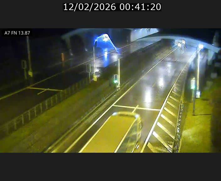 Caméra trafic Luxembourg - A7, Tunnel Gousselerbierg, entrée nord, direction Lorentzweiler