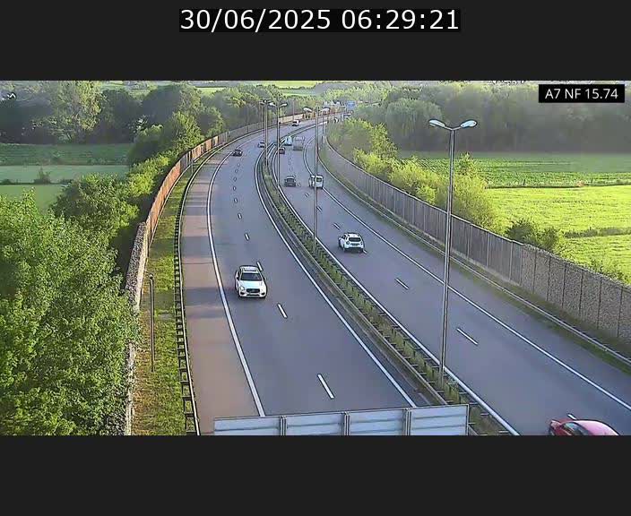 Caméra trafic Luxembourg - A7, Tunnel Mersch, entrée nord, direction Lorentzweiler