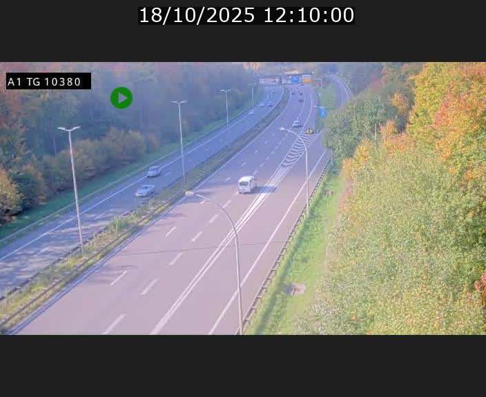 Traffic live webcam Luxembourg Senningerberg - A1 direction Luxembourg Kirchberg - BK 10.3