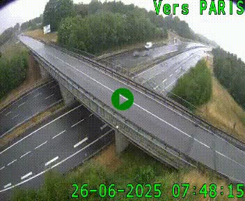 Clone of Caméra routière sur l'autoroute A20 au nord de Limoges, à la jonction avec la N520. Vue orientée vers Paris