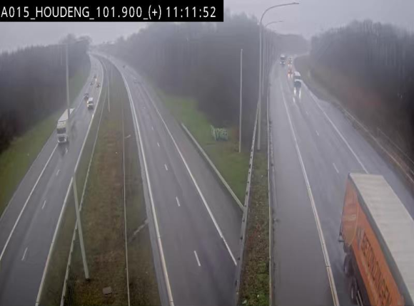 Webcam autoroute Belgique - Houdeng-Goegnies - Jonction E19/E42 direction Tournai/Mons - BK 101.85