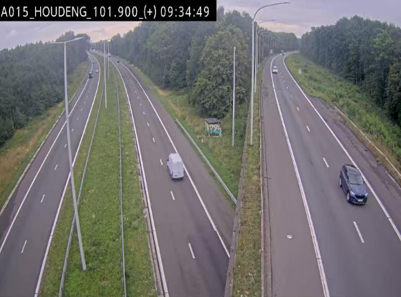 Webcam autoroute Belgique - Houdeng-Goegnies - Jonction E19/E42 direction Tournai/Mons - BK 101.85
