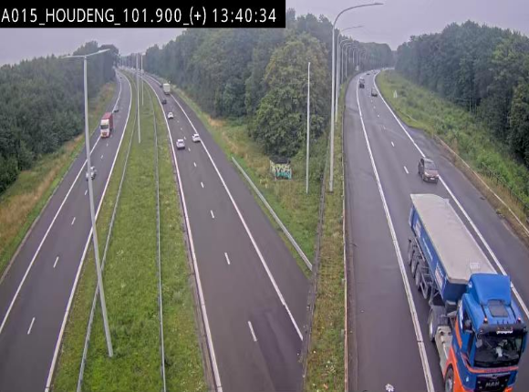 Webcam autoroute Belgique - Houdeng-Goegnies - Jonction E19/E42 direction Tournai/Mons - BK 101.85