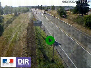 Webcam à Mably, à proximité de Roanne en direction de Moulins sur la N7