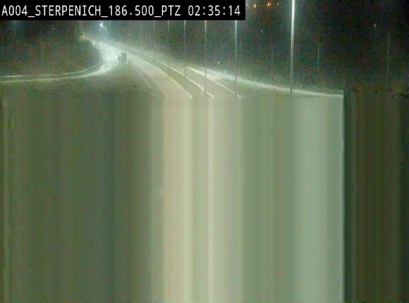 Webcam E411 à Sterpenich en Belgique près de la frontière du Luxembourg. Vue orientée vers Bruxelles