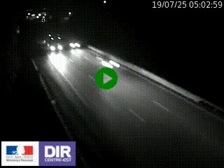 Webcam routière à Saint-Etienne-Terrenoire sur la RN88 avant la jonction entre l'A72 et le Boulevard Périphérique de Saint-Etienne