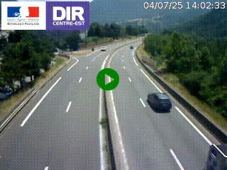 Caméra sur la Nationale 90 (N90) à La Léchère, en direction et à proximité d'Albertville
