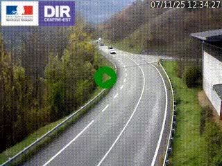 Caméra trafic sur la N90 à Bourg-Saint-Maurice, en provenance d'Aoste et en direction d'Albertville